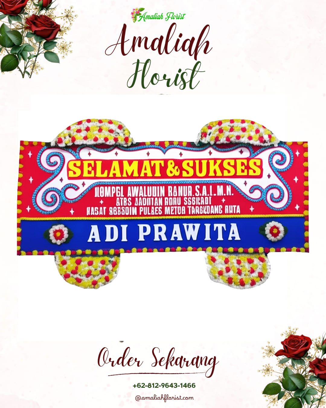 Papan Bunga Ucapan Selamat Cipondoh